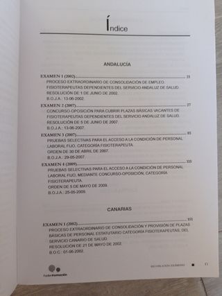 Recopilación de exámenes de fisioterapia