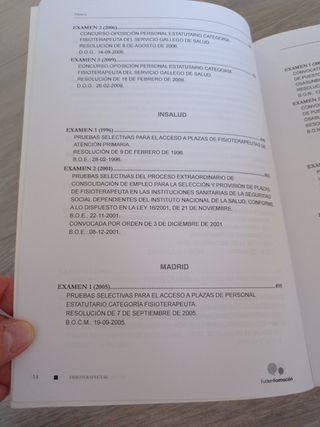 Recopilación de exámenes de fisioterapia