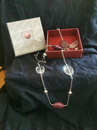 COLLAR DE PIEDRAS Y CRISTAL
