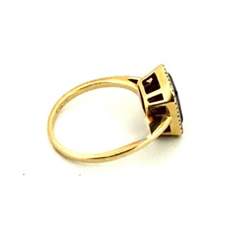 Anillo Amatista y Diamantes
