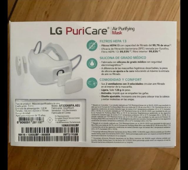 Mascarilla LG PuriCare Air Purifying Mask
