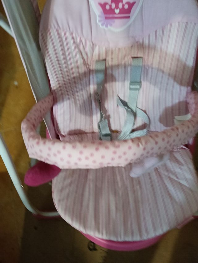 Columpio para bebé rosa