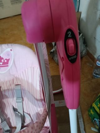 Columpio para bebé rosa