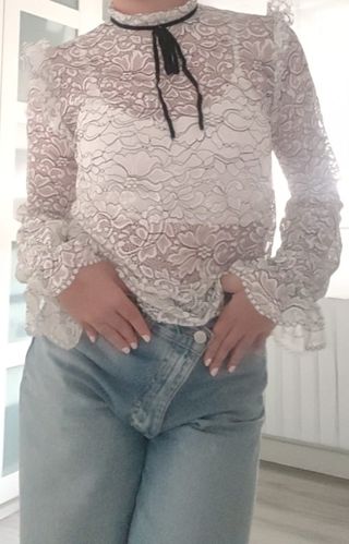 2 Camisetas Stradivarius blanca y rosácea elástica