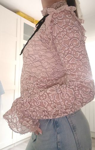 2 Camisetas Stradivarius blanca y rosácea elástica