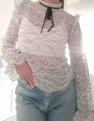 2 Camisetas Stradivarius blanca y rosácea elástica