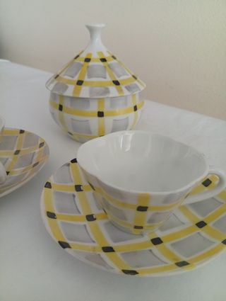 Juego 2 Tazas Café y Azucarero Sargadelos