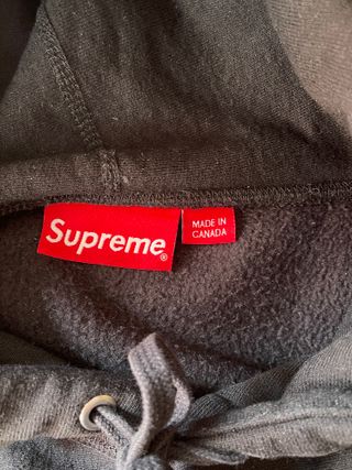 SUDADERA SUPREME BOX LOGO HOODIE BLACK S OVERSIZE