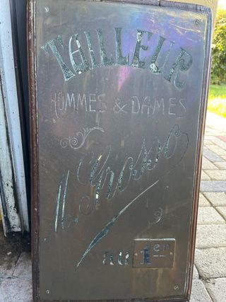 Insegna vintage da sarto M. Grosso