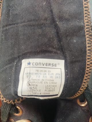 Converse Piel NegraTalla 38