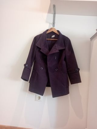 Chaqueta de invierno morada para mujer