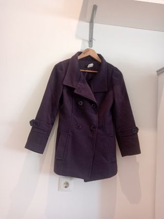 Chaqueta de invierno morada para mujer