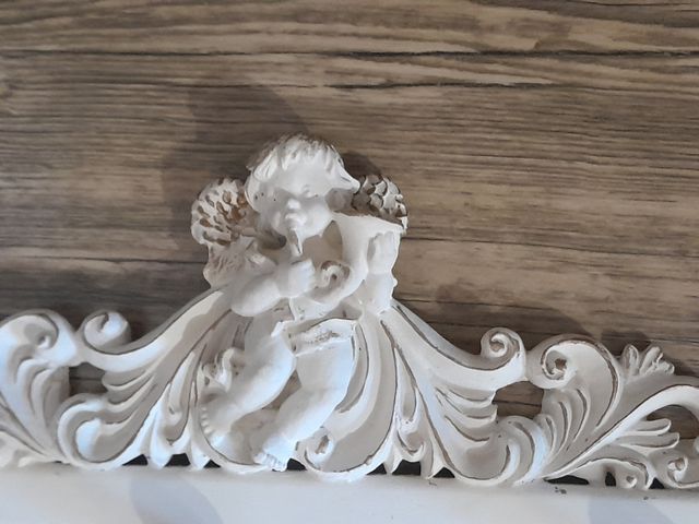 Appendi chiavi con angioletto bianco