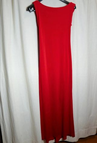 Vestido Rojo Largo Fiesta/Boda Talla S