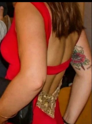 Vestido Rojo Largo Fiesta/Boda Talla S