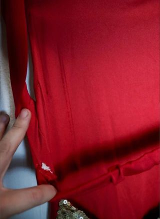 Vestido Rojo Largo Fiesta/Boda Talla S