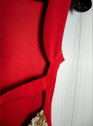 Vestido Rojo Largo Fiesta/Boda Talla S