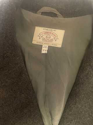 Cappotto vintage Giorgio Armani pura lana uomo