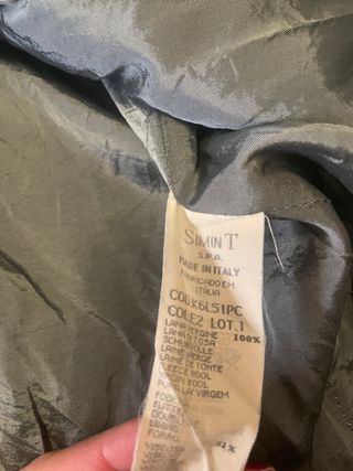 Cappotto vintage Giorgio Armani pura lana uomo