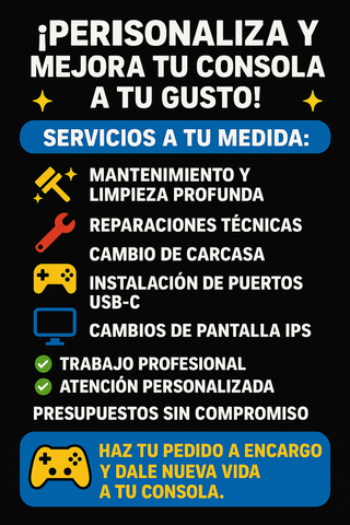 PERSONALIZACION DE CONSOLAS A ENCARGO