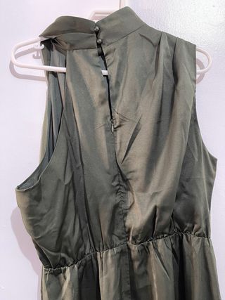 Vestido Hansel verde oliva elegante