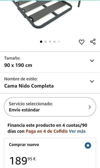 Cama Nido Anti-Ruido con 2 Somieres