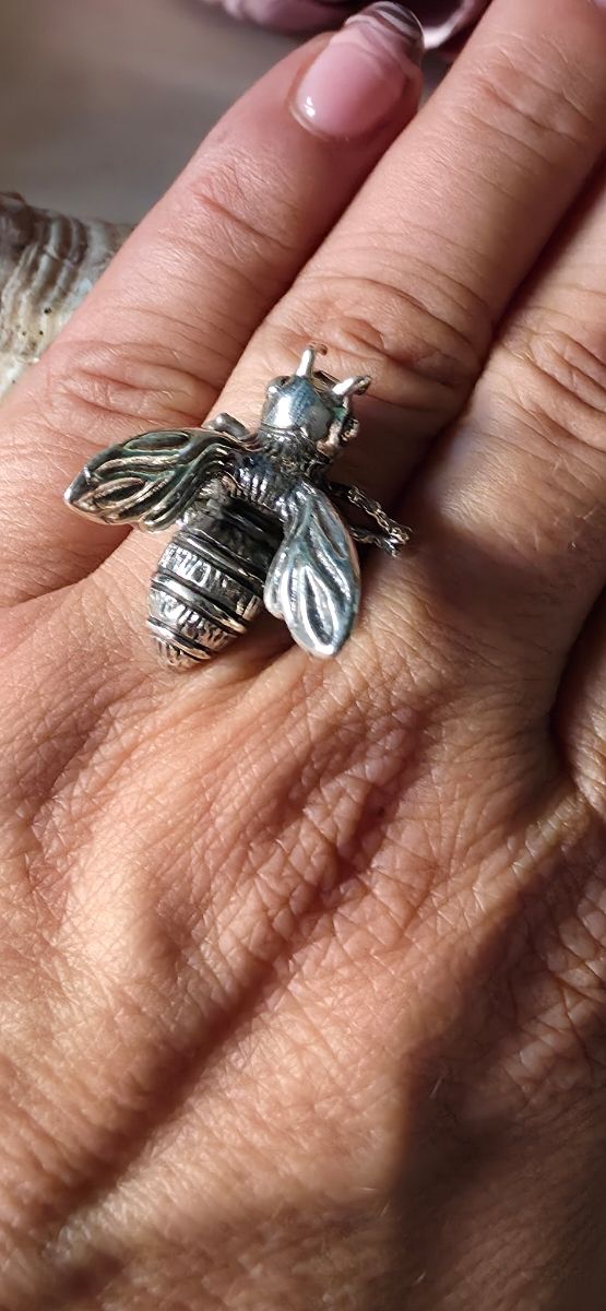 Anillo Avispa Plata Joya Autor