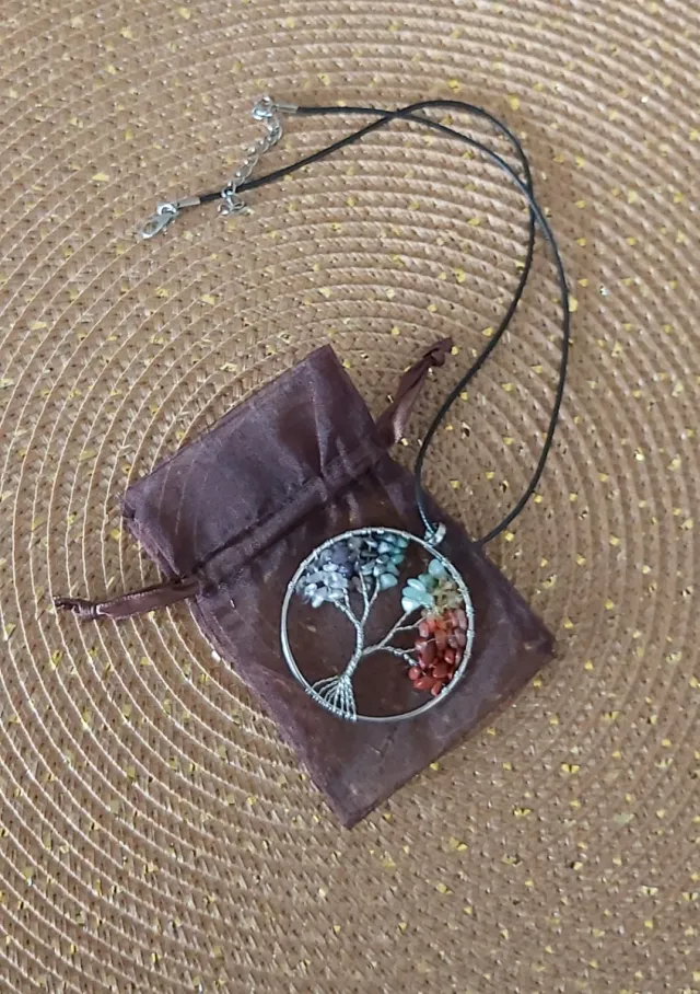 Collar Árbol de la Vida 7 Chakras-precioso