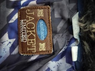 Giubbotto bambino blu con pelliccia