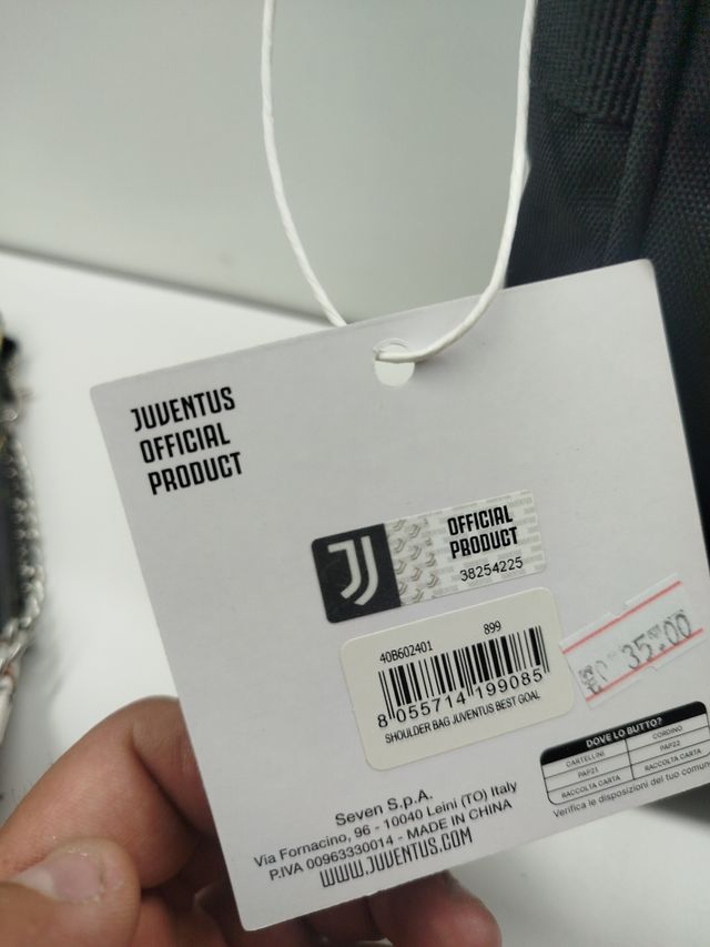 Tracolla Juventus Ufficiale Nera