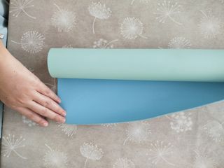 Esterilla de escritorio reversible verde azulado