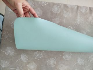 Esterilla de escritorio reversible verde azulado