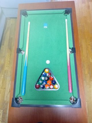 Mini mesa de billar completa