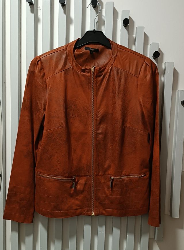 Chaqueta Elogy Antelina Talla M Color Teja