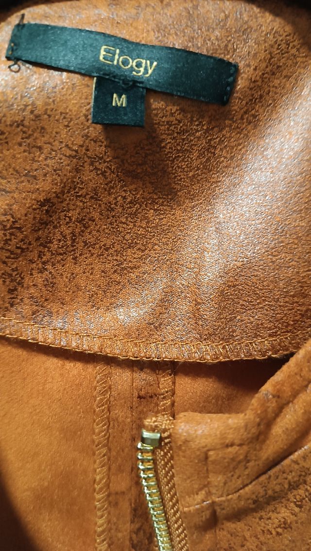 Chaqueta Elogy Antelina Talla M Color Teja