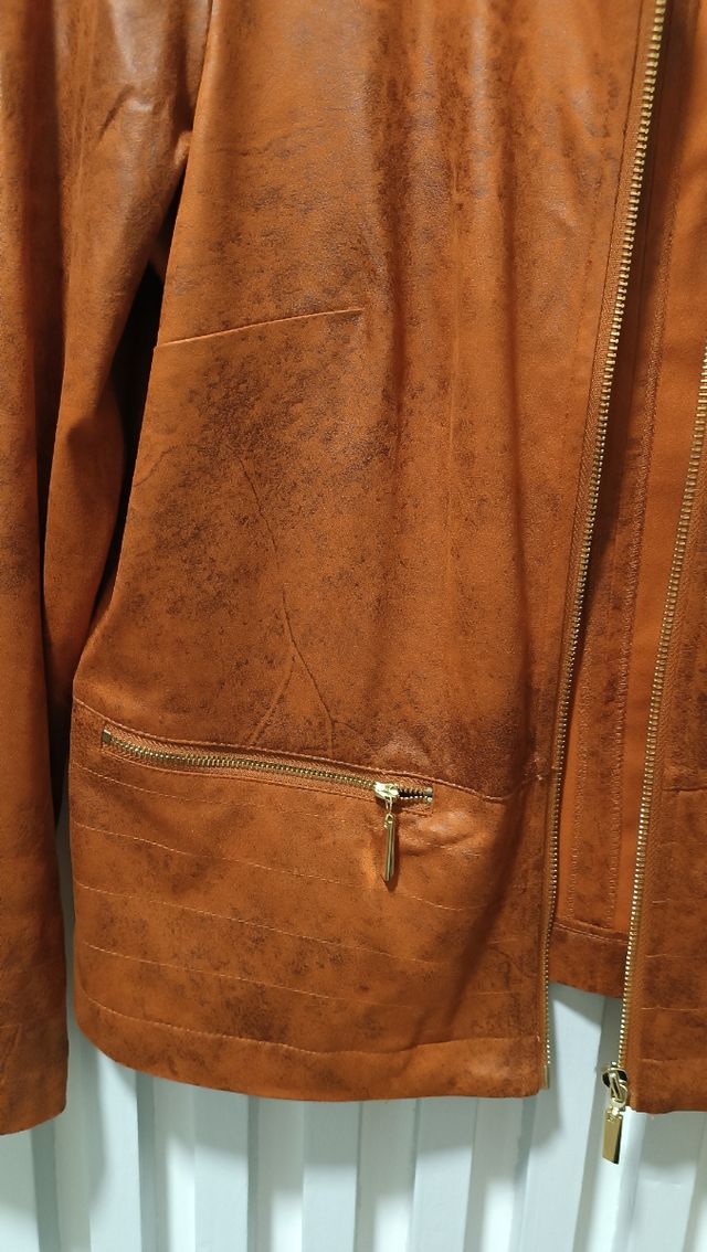 Chaqueta Elogy Antelina Talla M Color Teja