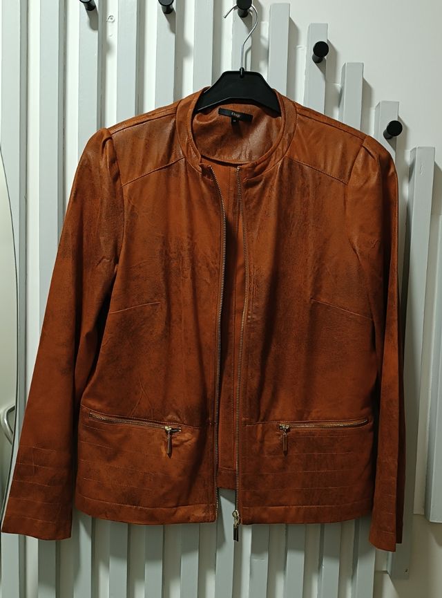 Chaqueta Elogy Antelina Talla M Color Teja