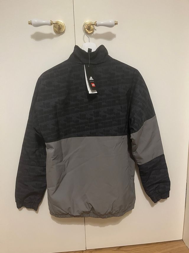 Sudadera Adidas Gris y Negra Nueva