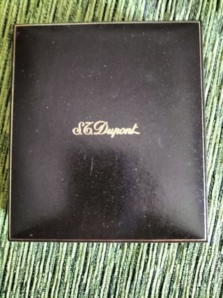 Mechero Dupont antiguo. Bañado en Oro 