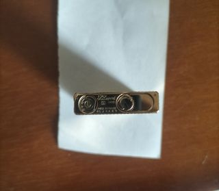 Mechero Dupont antiguo. Bañado en Oro 