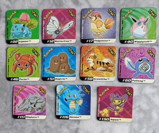 11 Imanes Colección Pokémon Johto League