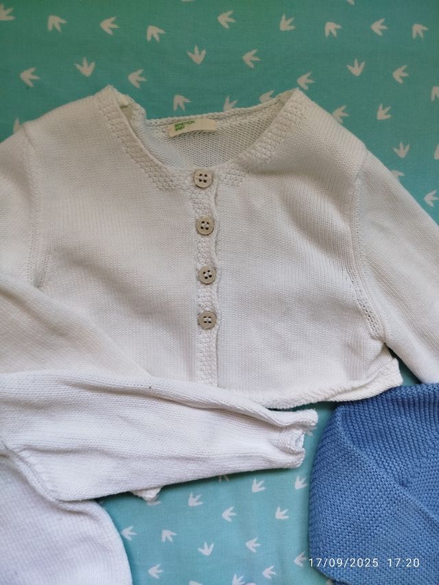 Rebecas de bebé 0-3 meses y 6 meses.