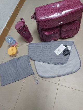 Bolso para carrito de bebé con accesorios