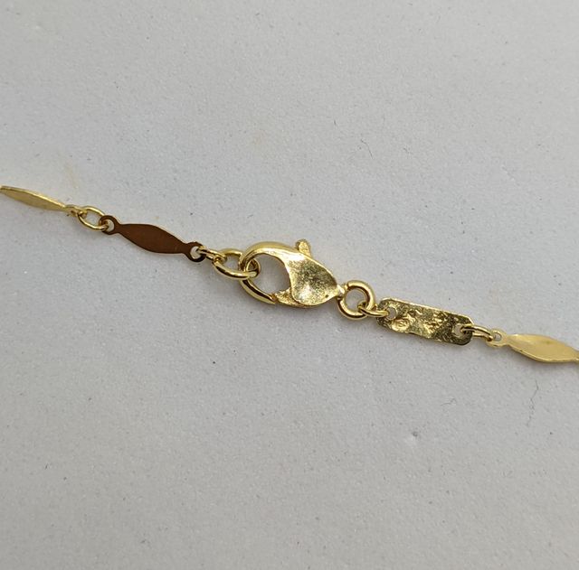 Collar de oro de 18k con Esmeralda, 7.8 g, 46 cm.