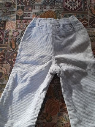 Pantaloni bimbi in velluto a coste