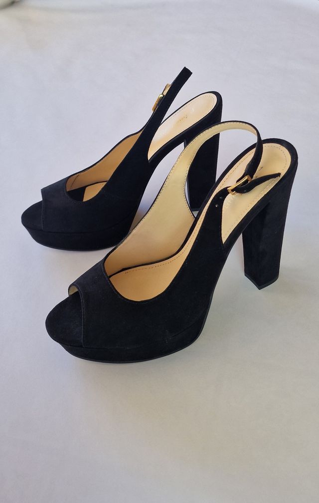 Scarpe Primadonna in pelle vellutata nera tg40