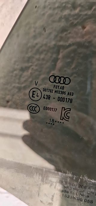 Cristal Puerta Trasera Derecha Audi A7 Sportback 2