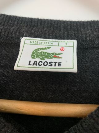 Chaleco de punto Lacoste gris