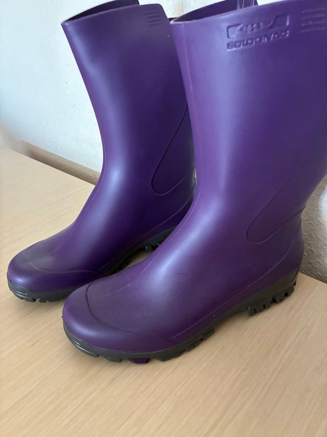 Botas de agua moradas talla 37/38