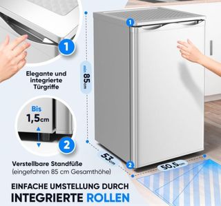 Congelador Stillstern color Gris  73 L